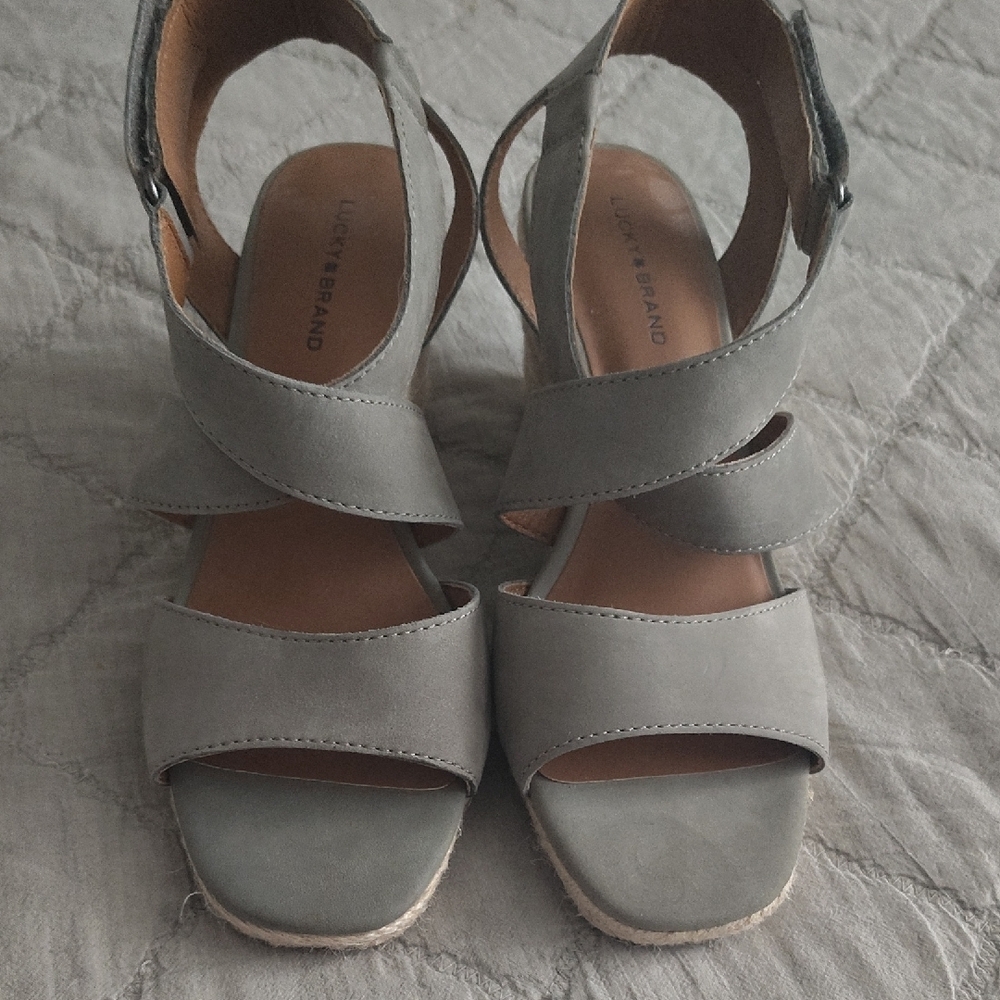 Lucky Brand Gray Women's Sandals Brand New